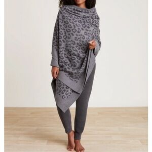 Barefoot Dreams Cozychic Ultra Lite Barefoot In The Wild Leopard Pashmina Wrap